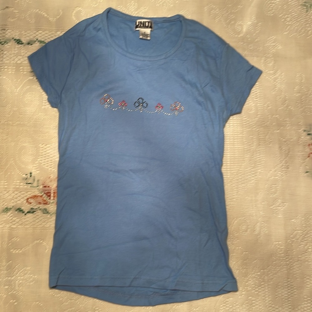 Uniti Casual Sky Blue Short Sleeve Tee